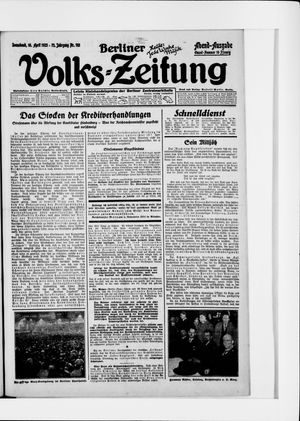 Berliner Volkszeitung on Apr 18, 1925