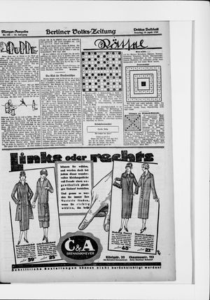Berliner Volkszeitung vom 19.04.1925