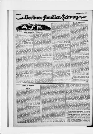 Berliner Volkszeitung vom 20.04.1925