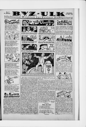 Berliner Volkszeitung on Apr 25, 1925
