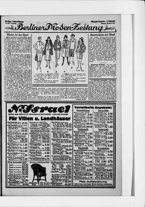 Berliner Volkszeitung vom 26.04.1925
