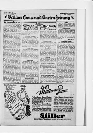 Berliner Volkszeitung vom 01.05.1925