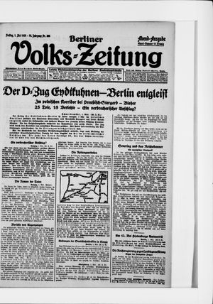 Berliner Volkszeitung vom 01.05.1925