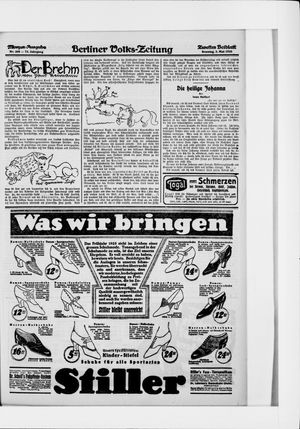 Berliner Volkszeitung vom 03.05.1925