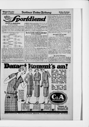 Berliner Volkszeitung vom 03.05.1925
