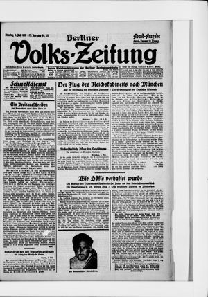 Berliner Volkszeitung vom 05.05.1925