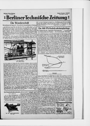 Berliner Volkszeitung vom 07.05.1925