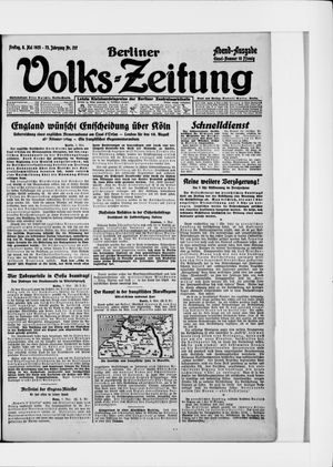 Berliner Volkszeitung vom 08.05.1925