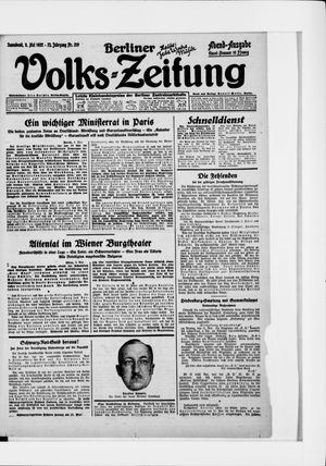 Berliner Volkszeitung vom 09.05.1925