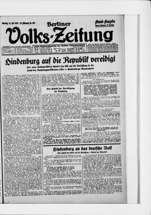 Berliner Volkszeitung vom 12.05.1925