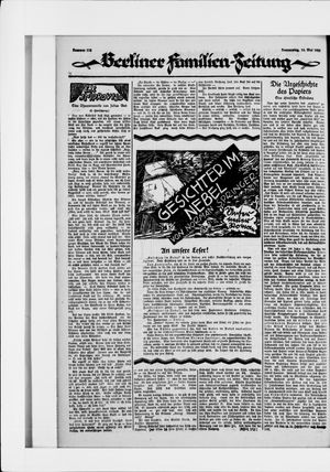 Berliner Volkszeitung vom 14.05.1925