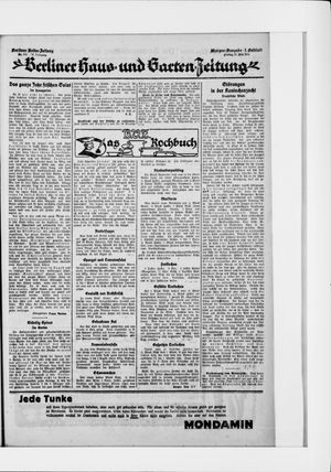 Berliner Volkszeitung vom 15.05.1925