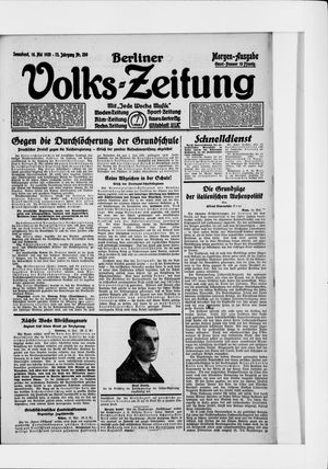 Berliner Volkszeitung on May 16, 1925