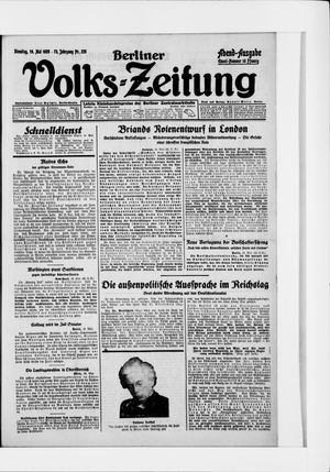 Berliner Volkszeitung on May 19, 1925