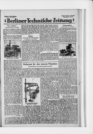 Berliner Volkszeitung vom 21.05.1925