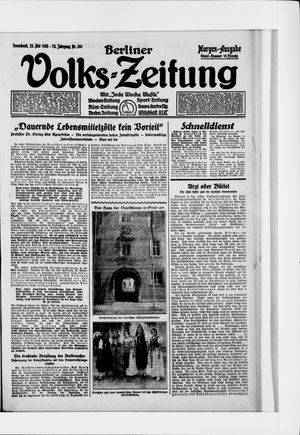 Berliner Volkszeitung vom 23.05.1925