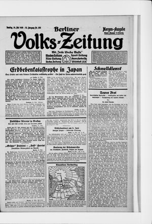 Berliner Volkszeitung vom 24.05.1925