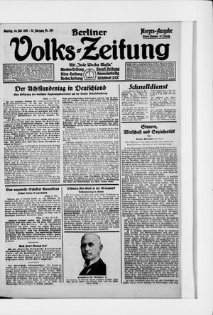 Berliner Volkszeitung vom 26.05.1925