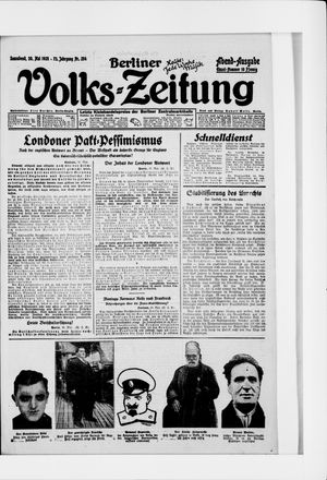Berliner Volkszeitung vom 30.05.1925