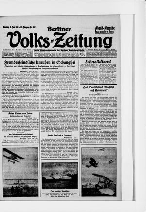 Berliner Volkszeitung vom 02.06.1925