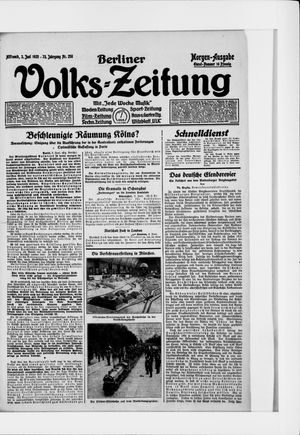 Berliner Volkszeitung vom 03.06.1925