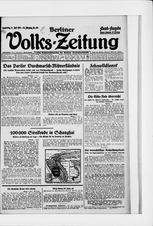 Berliner Volkszeitung vom 04.06.1925