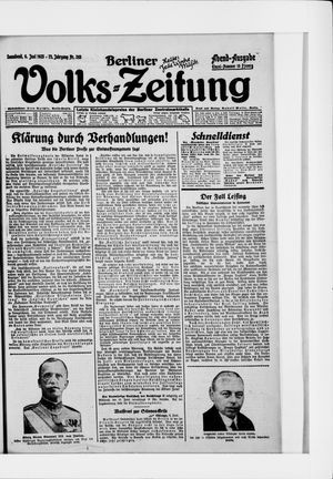 Berliner Volkszeitung vom 06.06.1925
