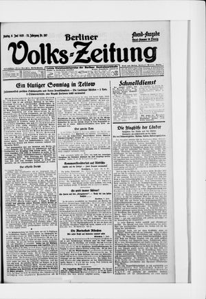 Berliner Volkszeitung vom 08.06.1925