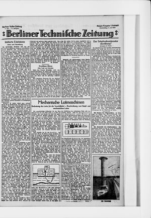 Berliner Volkszeitung vom 11.06.1925
