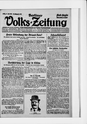 Berliner Volkszeitung vom 12.06.1925