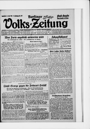 Berliner Volkszeitung on Jun 13, 1925