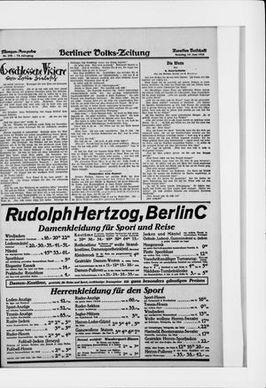 Berliner Volkszeitung vom 14.06.1925