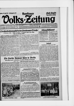 Berliner Volkszeitung vom 15.06.1925