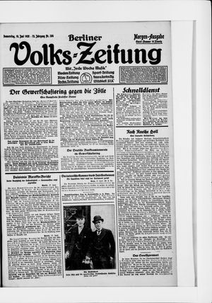 Berliner Volkszeitung vom 18.06.1925