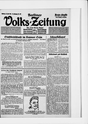 Berliner Volkszeitung vom 23.06.1925