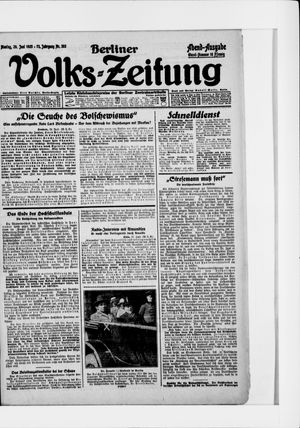 Berliner Volkszeitung vom 29.06.1925