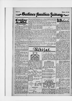 Berliner Volkszeitung vom 01.07.1925