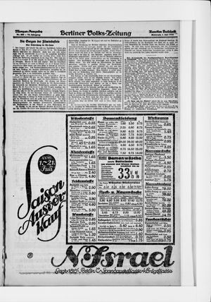 Berliner Volkszeitung vom 01.07.1925