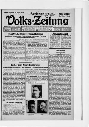 Berliner Volkszeitung vom 04.07.1925