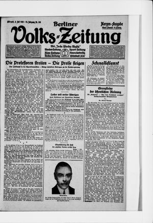 Berliner Volkszeitung on Jul 8, 1925