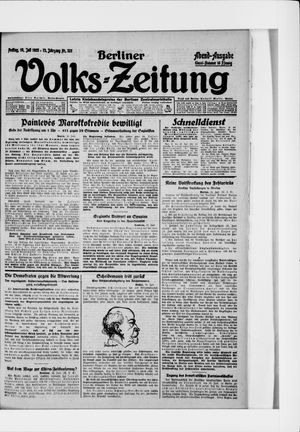 Berliner Volkszeitung vom 10.07.1925