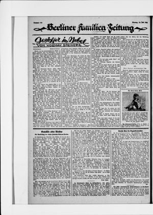 Berliner Volkszeitung vom 13.07.1925