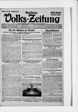 Berliner Volkszeitung vom 13.07.1925