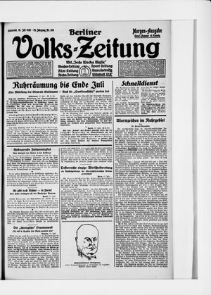 Berliner Volkszeitung vom 18.07.1925