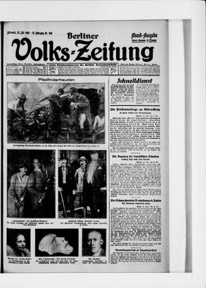 Berliner Volkszeitung vom 22.07.1925