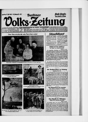 Berliner Volkszeitung vom 23.07.1925