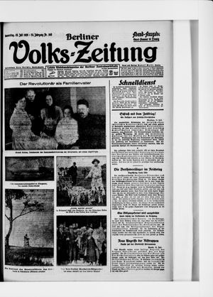 Berliner Volkszeitung on Jul 23, 1925