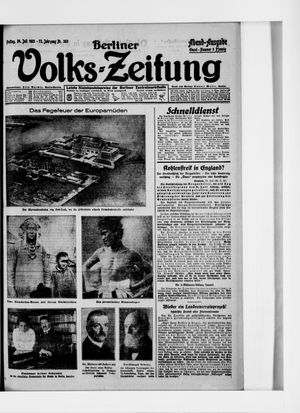 Berliner Volkszeitung vom 24.07.1925