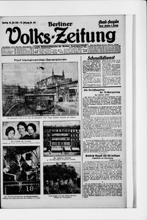 Berliner Volkszeitung vom 28.07.1925