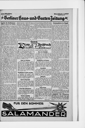 Berliner Volkszeitung vom 31.07.1925
